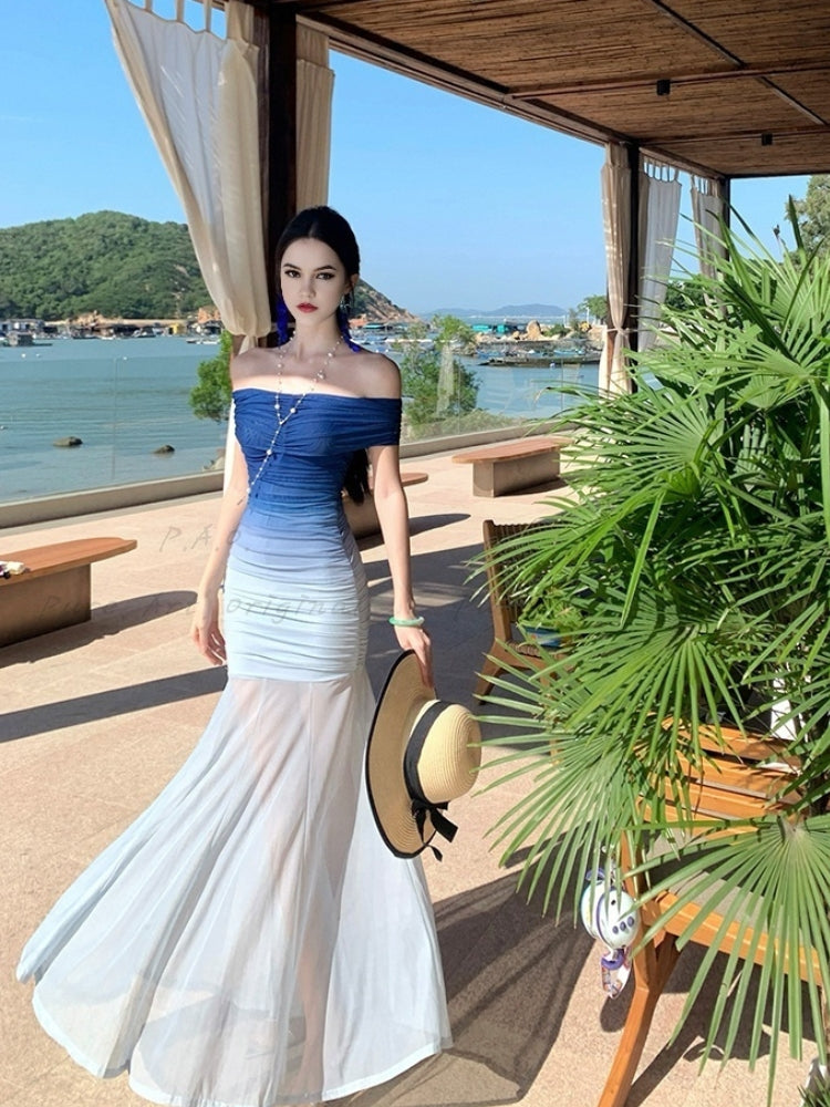 NARA STRAPLESS DRESS