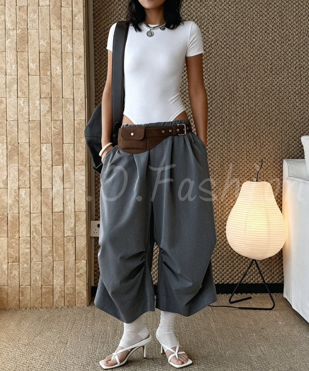 Crew Neck Short Sleeve Bodysuit[Available Now]