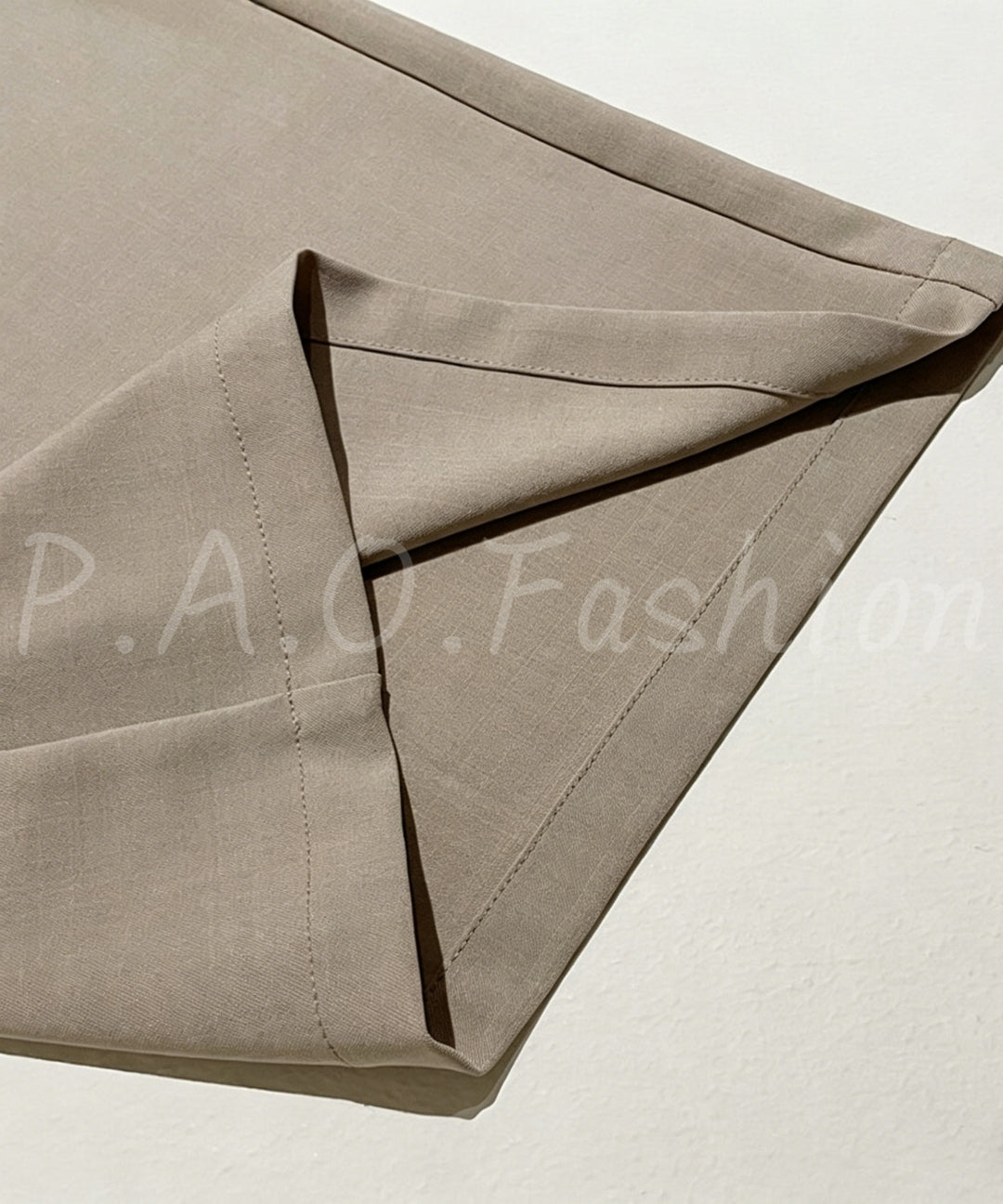 Draped Wide-Leg Pants with Beaded Drawstring[Available Now]