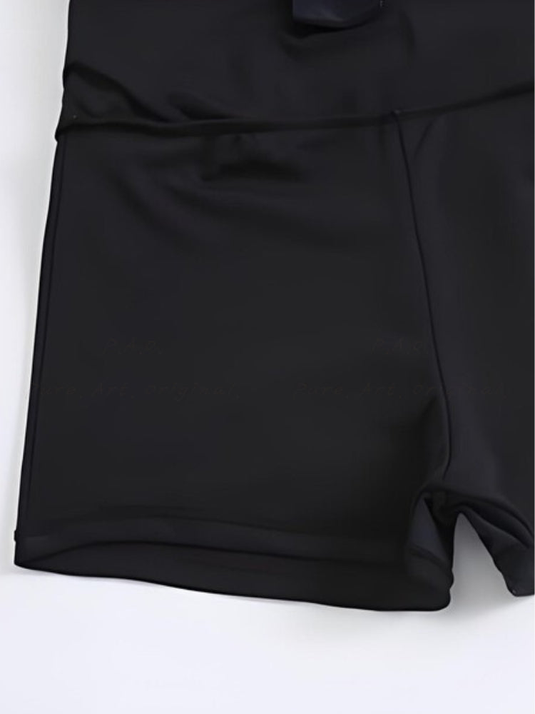 Front Zip One-Piece Swimsuit