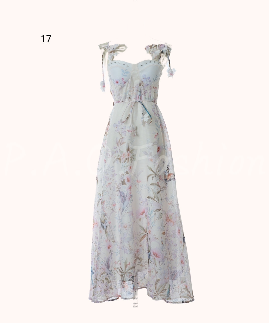 Floral Print Strap Maxi Dress[Available Now]