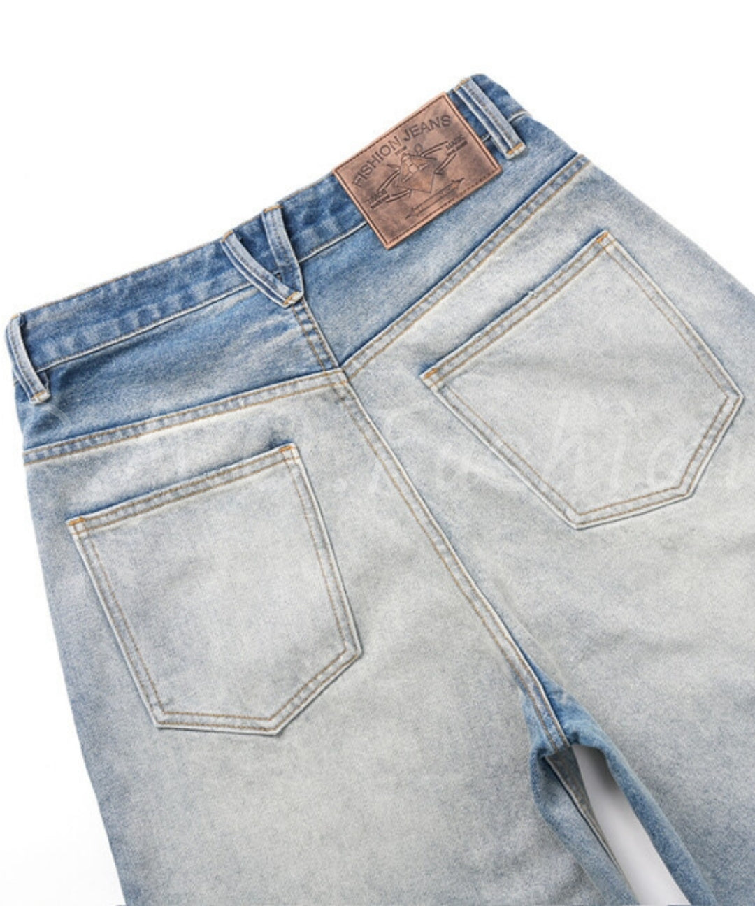 Distressed Vintage Wide-Leg Denim Jeans[Available Now]