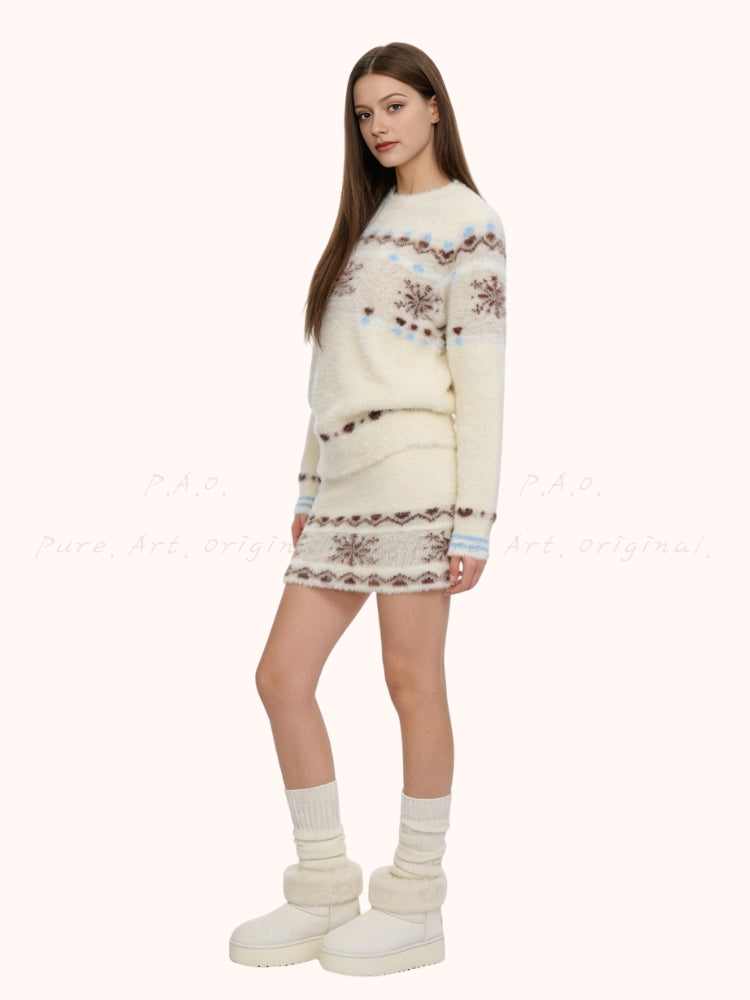 Winter Whisper – Fleece Knit Set