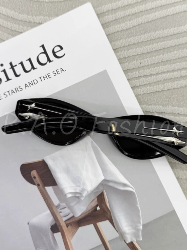 Y2K Star Accent Cat-Eye Sunglasses