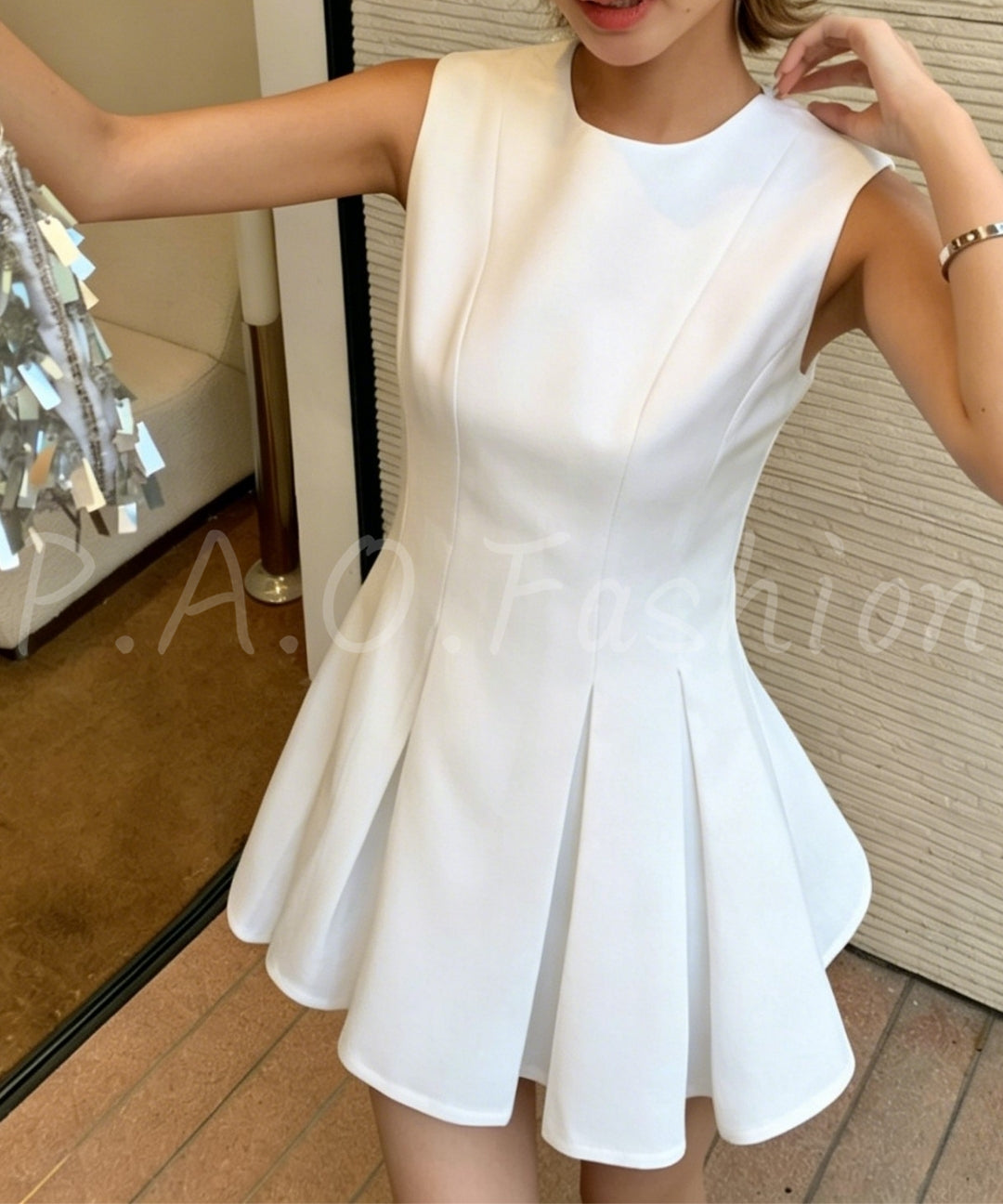 Bow Back A-Line Mini Dress[Available Now]