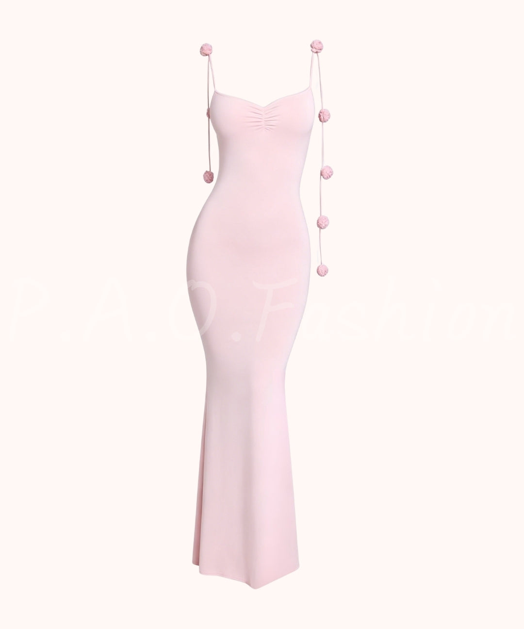 3D Rose Backless Bodycon Maxi Dress[Available Now]