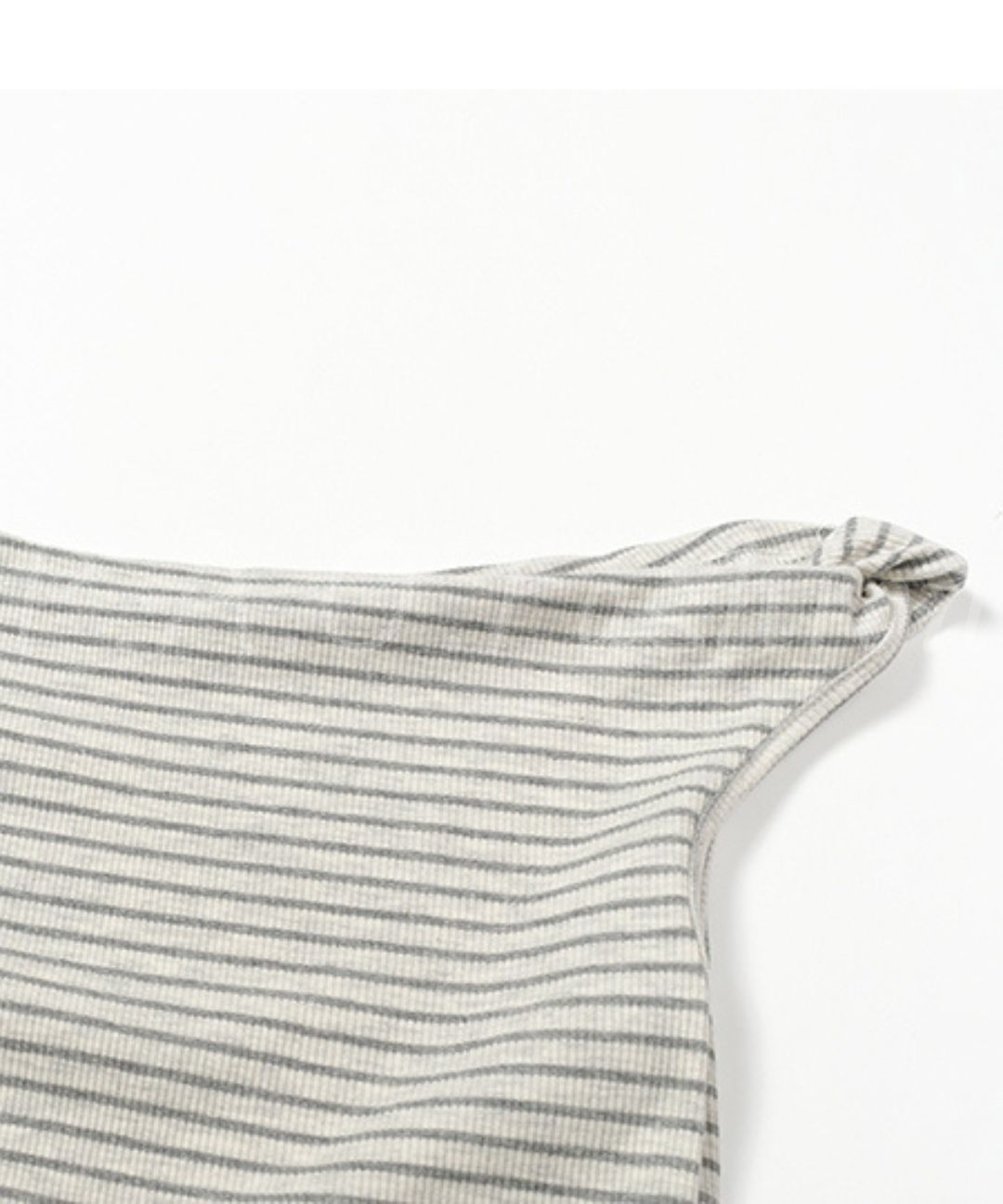One-Shoulder Ribbed Stripe Maxi Dress