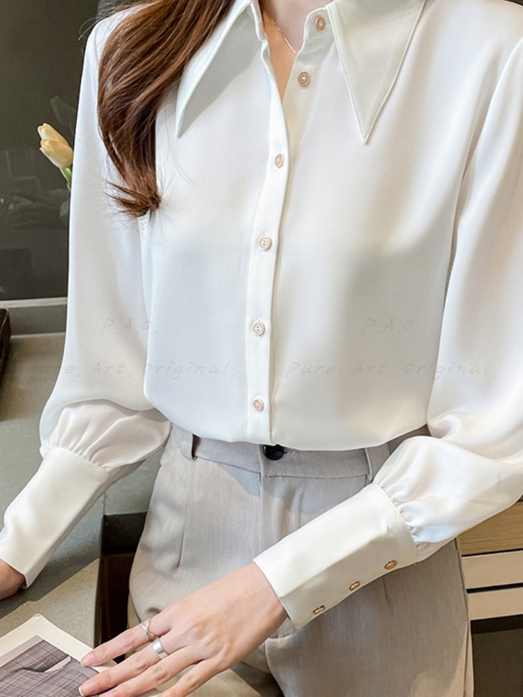 Pointed Collar Professional Shirt