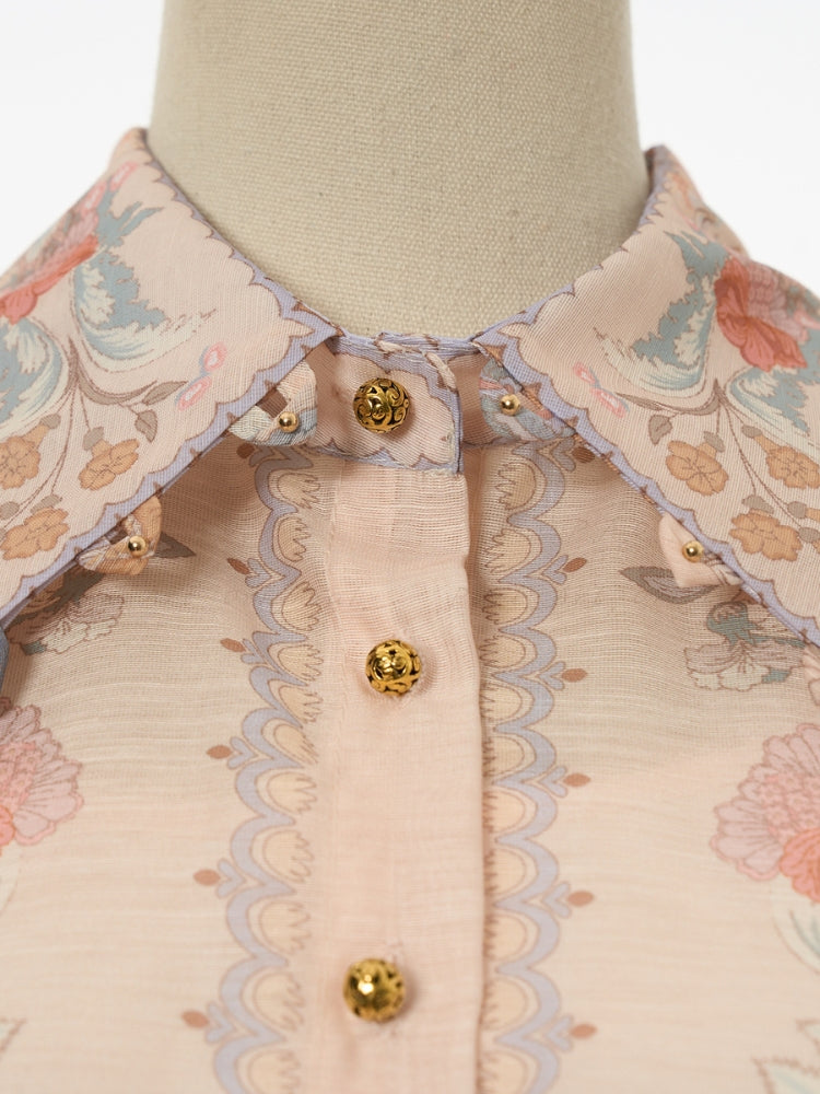 2026 Resort Floral Shirt & Shorts Set