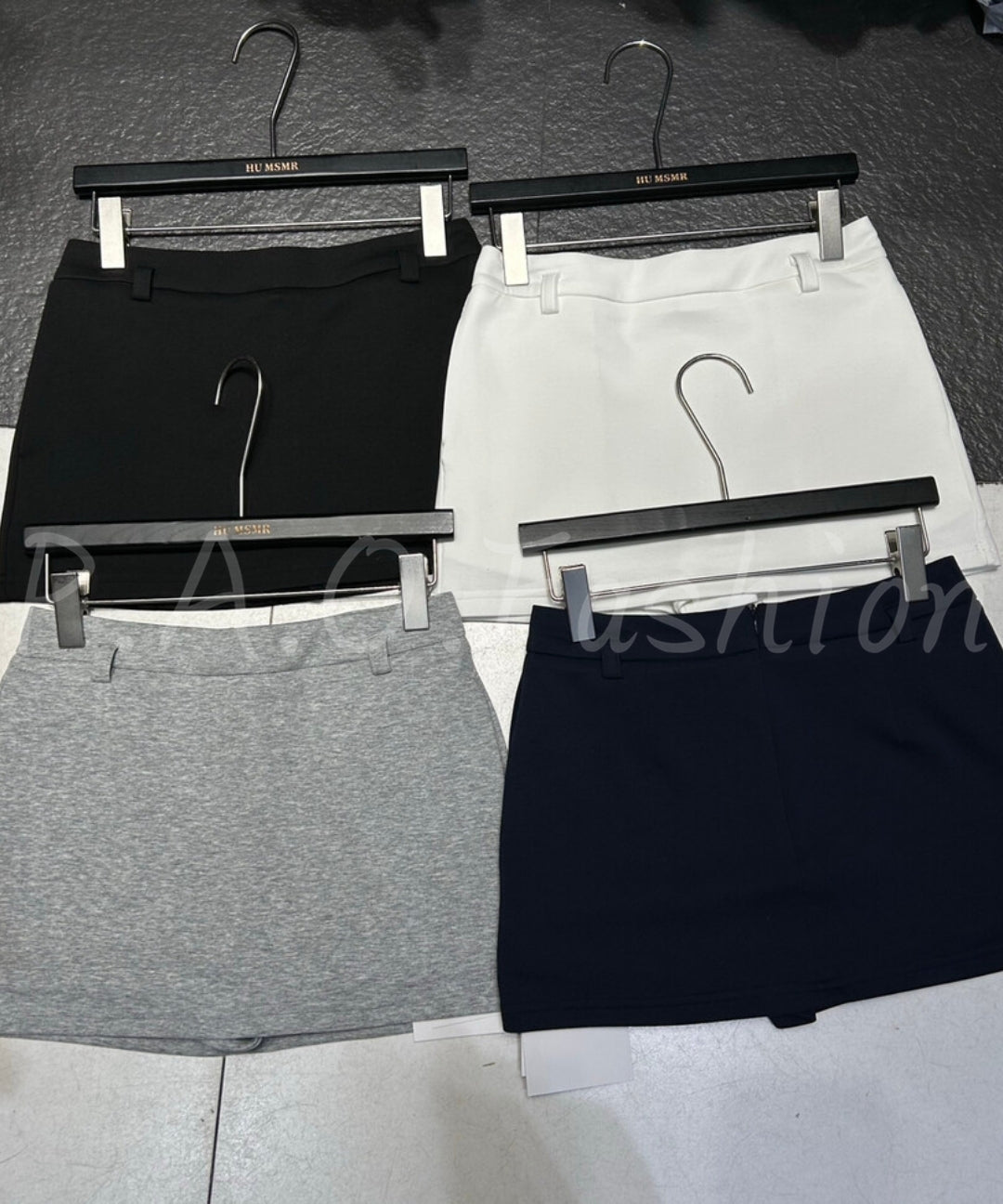 High-Waisted A-Line Mini Skirt