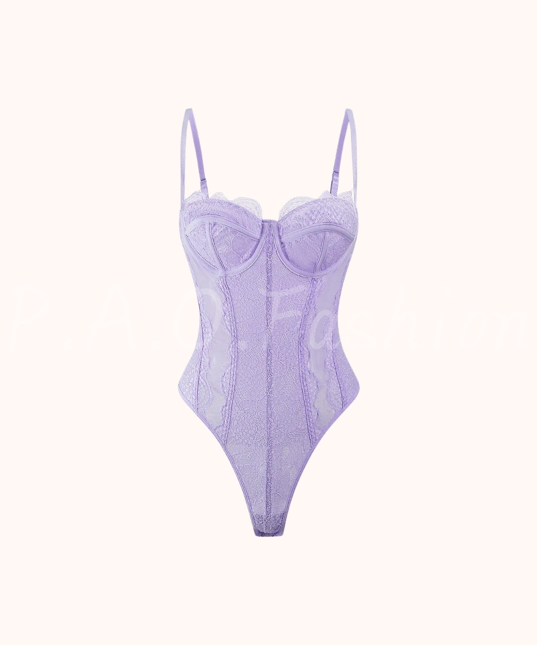 Mesh Sheer Patchwork Bustier Corset Slip Sleeveless Bodysuit[Available Now]