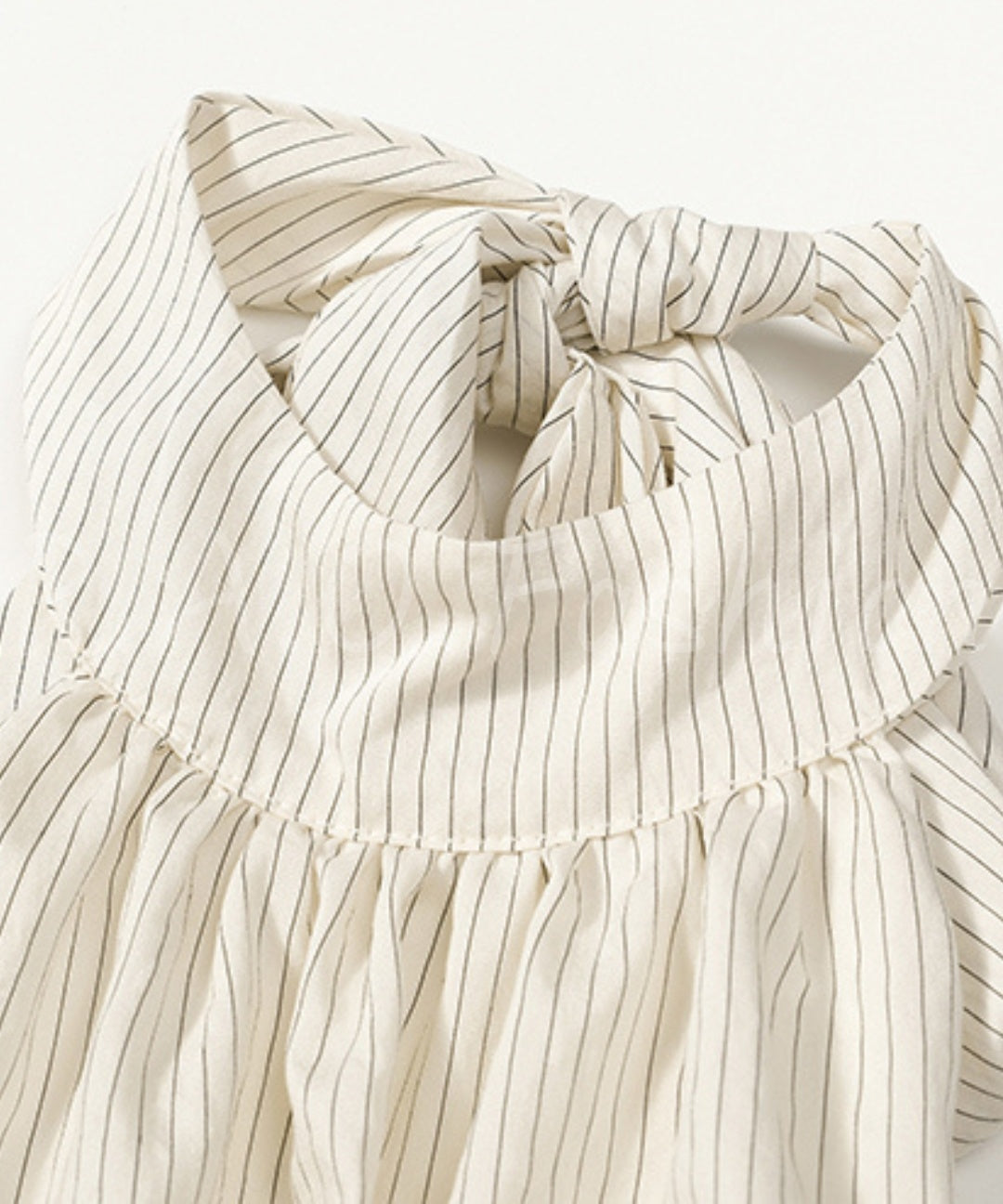 Striped Halter Backless Smocked Waist Maxi Dress