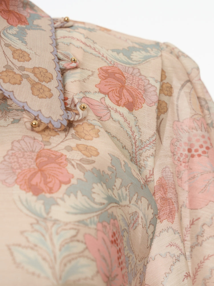 2026 Resort Floral Shirt & Shorts Set