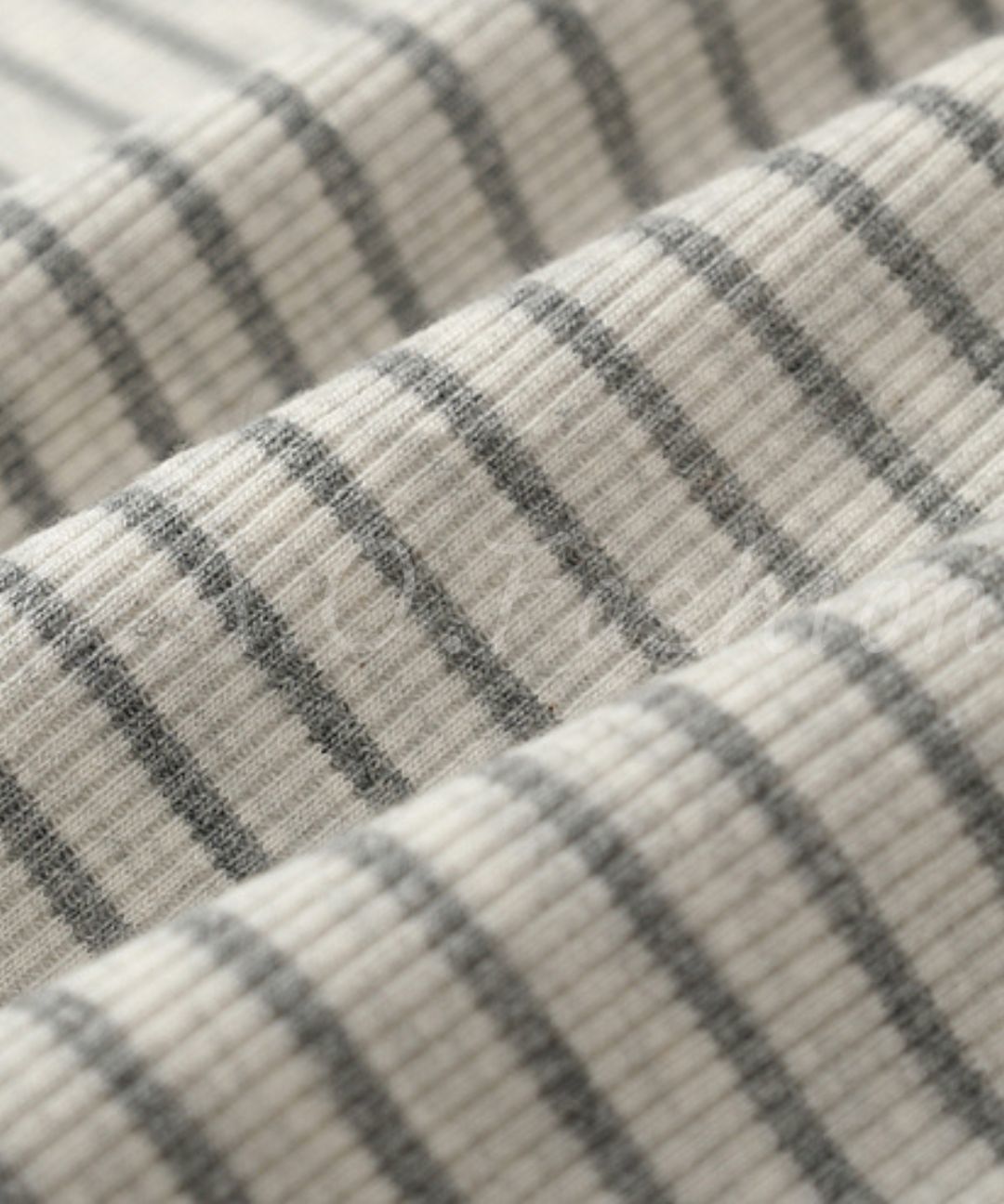 One-Shoulder Ribbed Stripe Maxi Dress