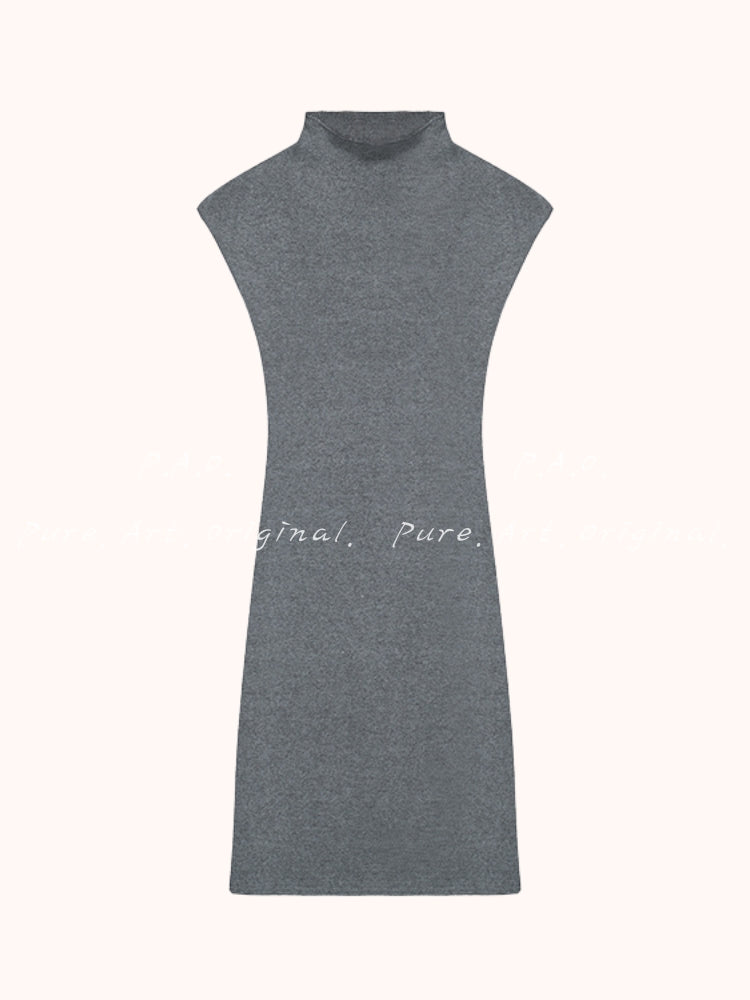 Sculpt High-Neck Bodycon Mini Dress