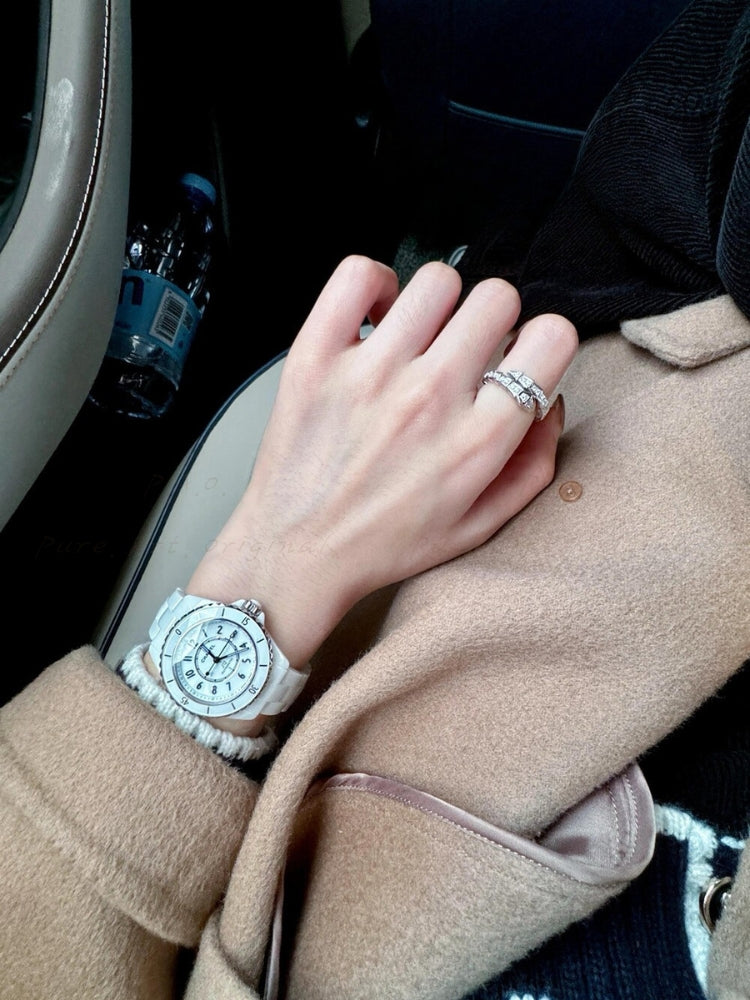 Snake-Shaped Crystal Ring