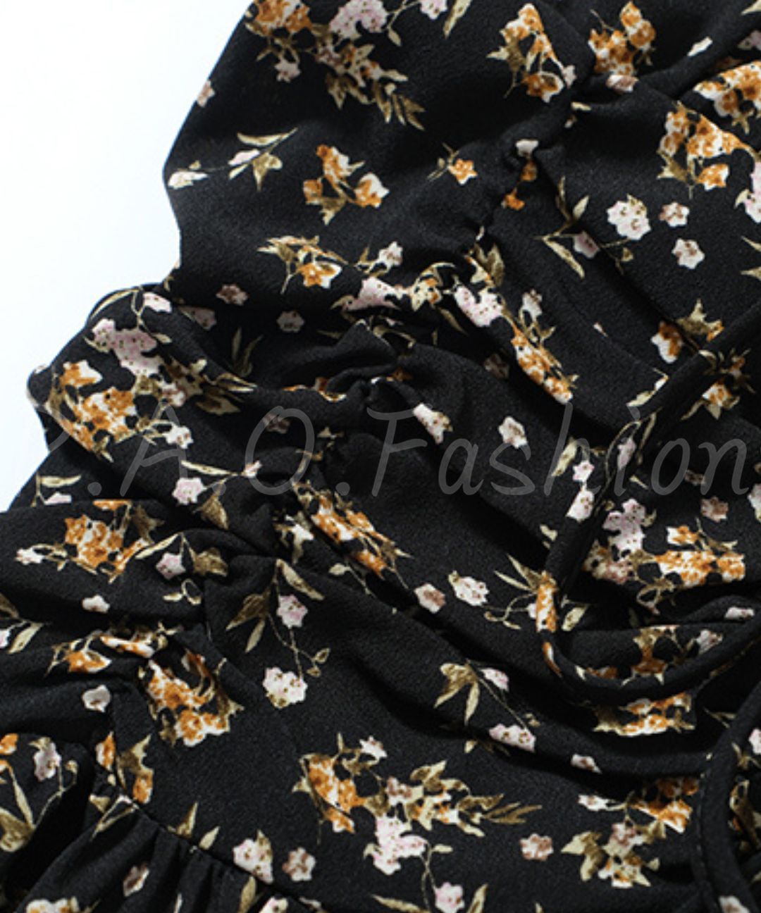 Floral Ruched Mini Dress