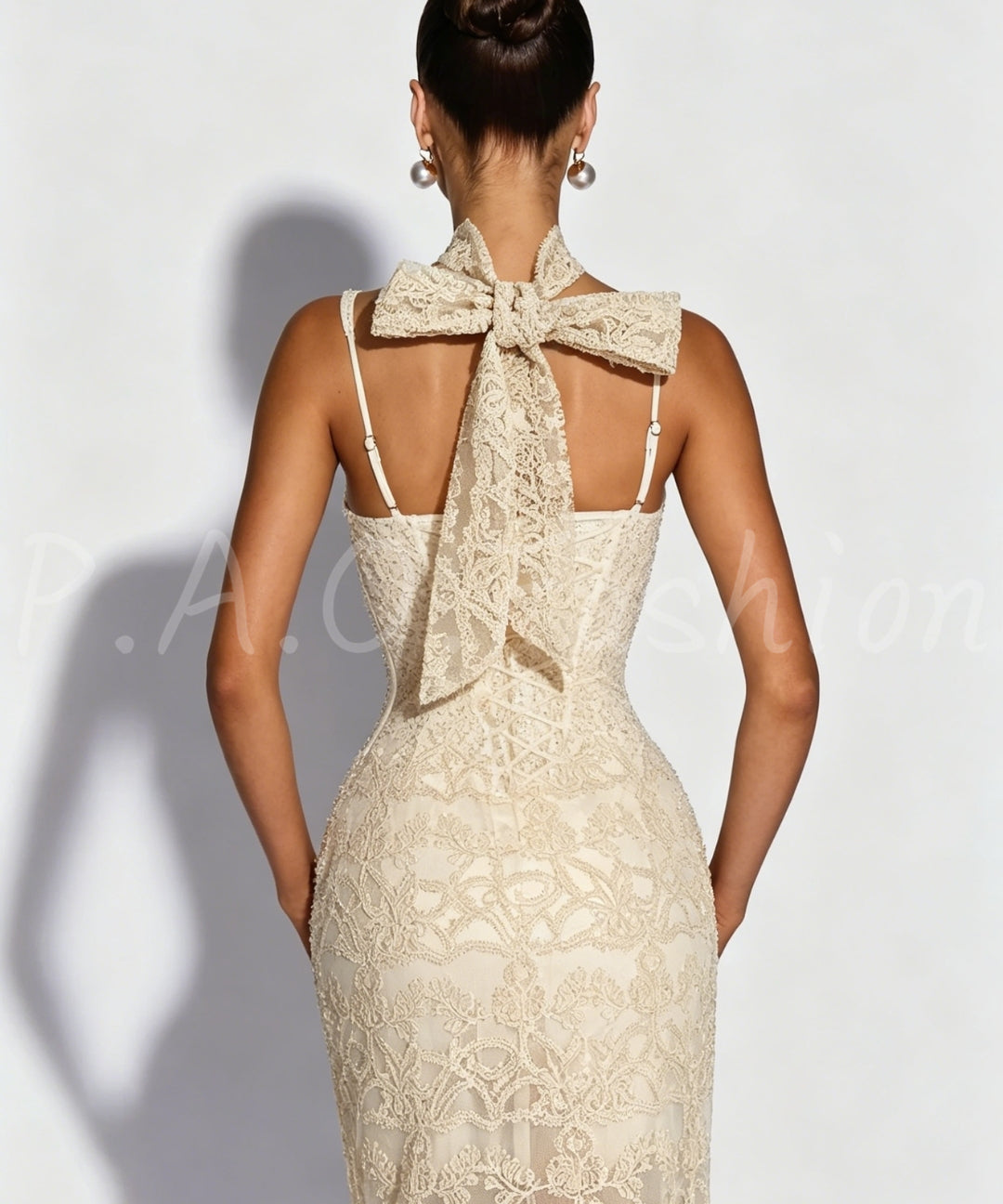 Corded Lace Corset Slip Dress[Available Now]