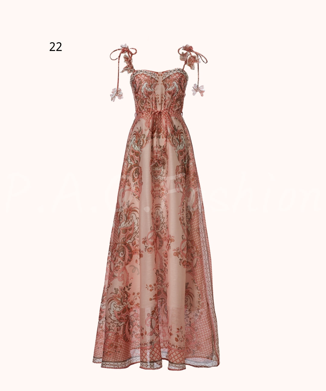 Floral Print Strap Maxi Dress[Available Now]