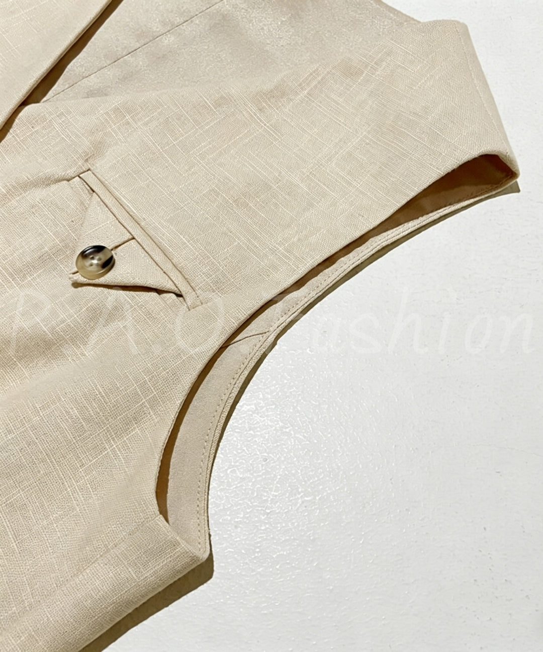 Ramie-Cotton Blend Vest & Wide-Leg Pants Set[Available Now]