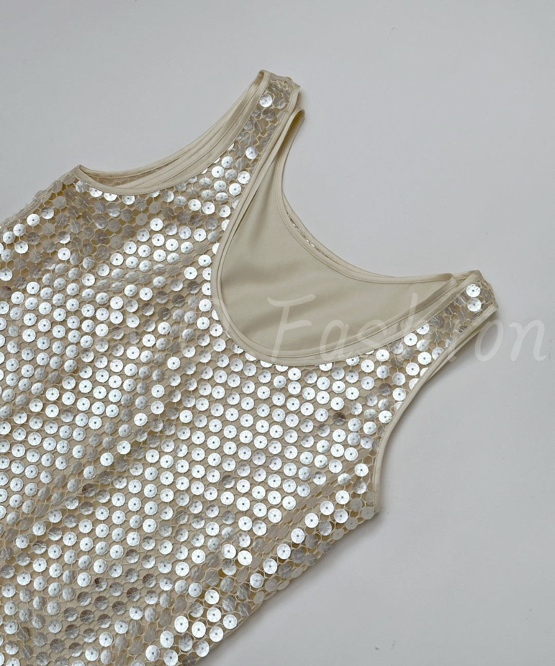 Sequin Layered Sleeveless Tank
