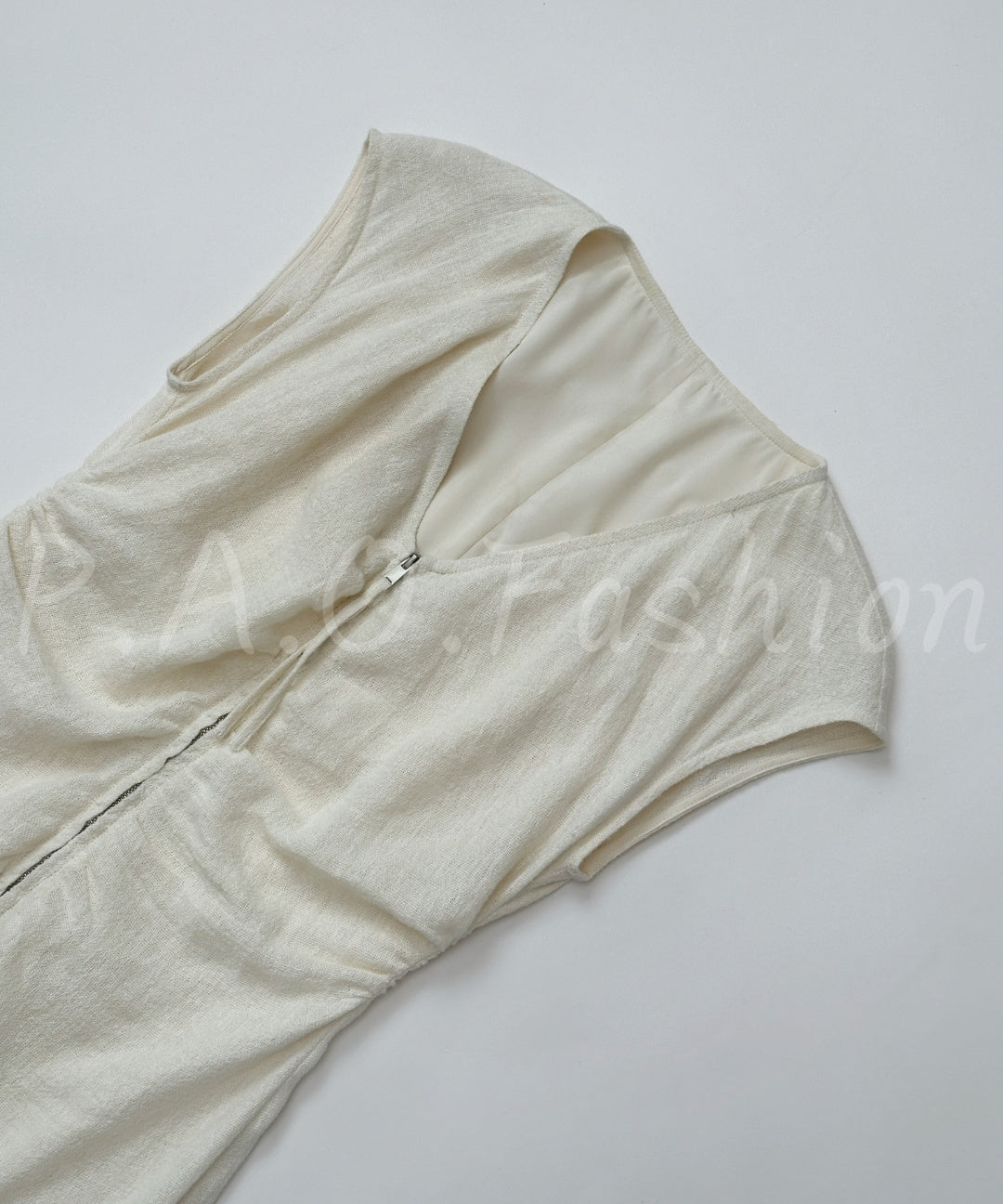 100% Hemp V-Neck Maxi Dress