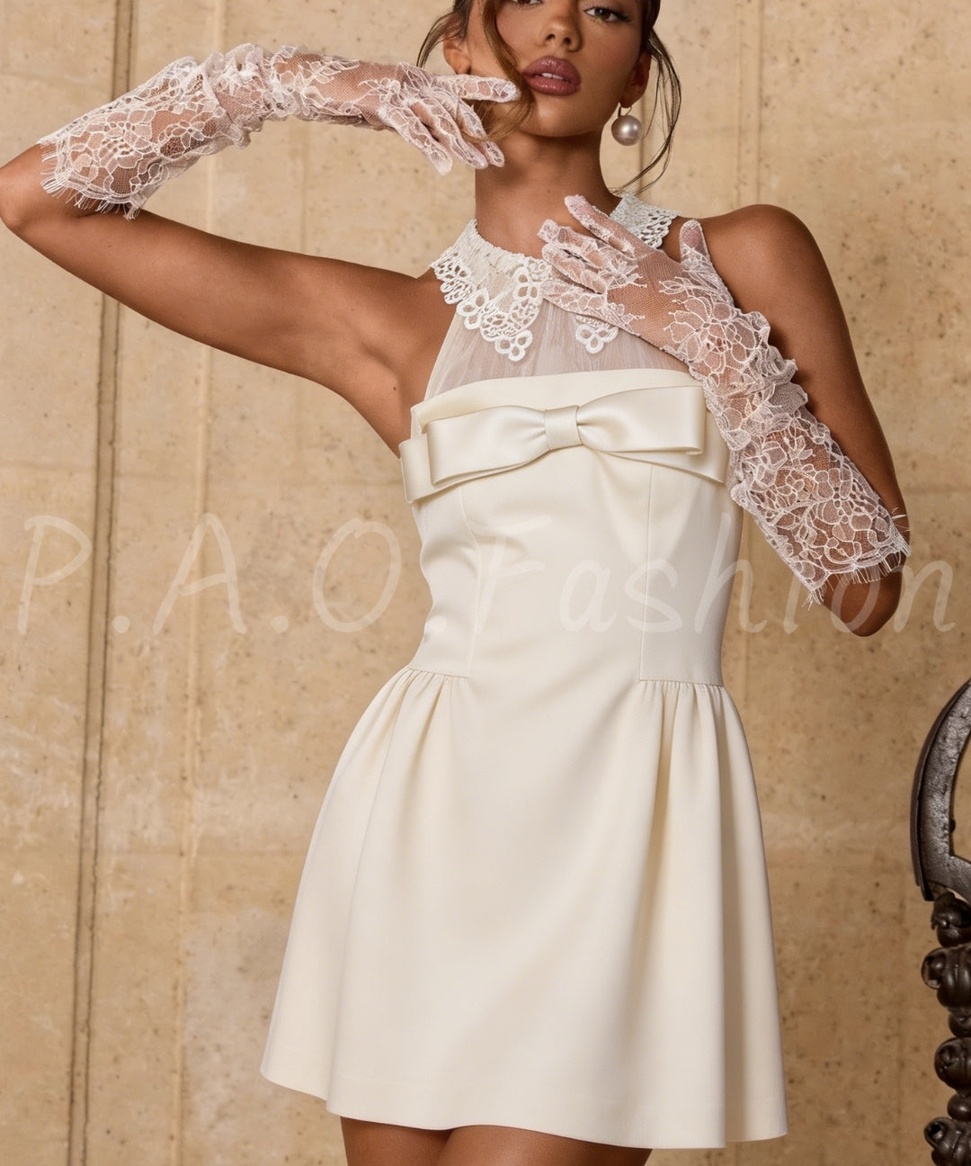 Jacquard Bow Strap Maxi Dress[Available Now]