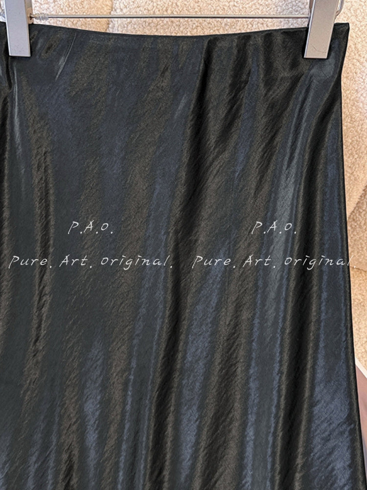 Satin Mermaid Maxi Skirt