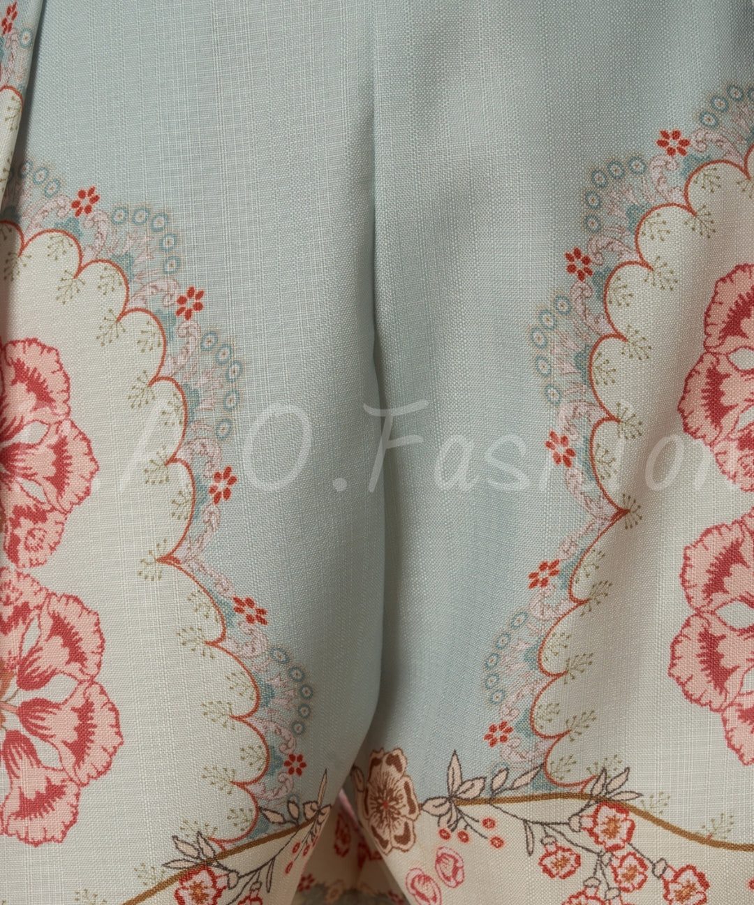 Vintage Floral High Neck Shirt & Shorts Set[Available Now]