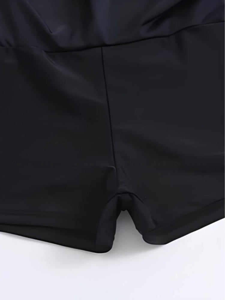 Front Zip One-Piece Swimsuit