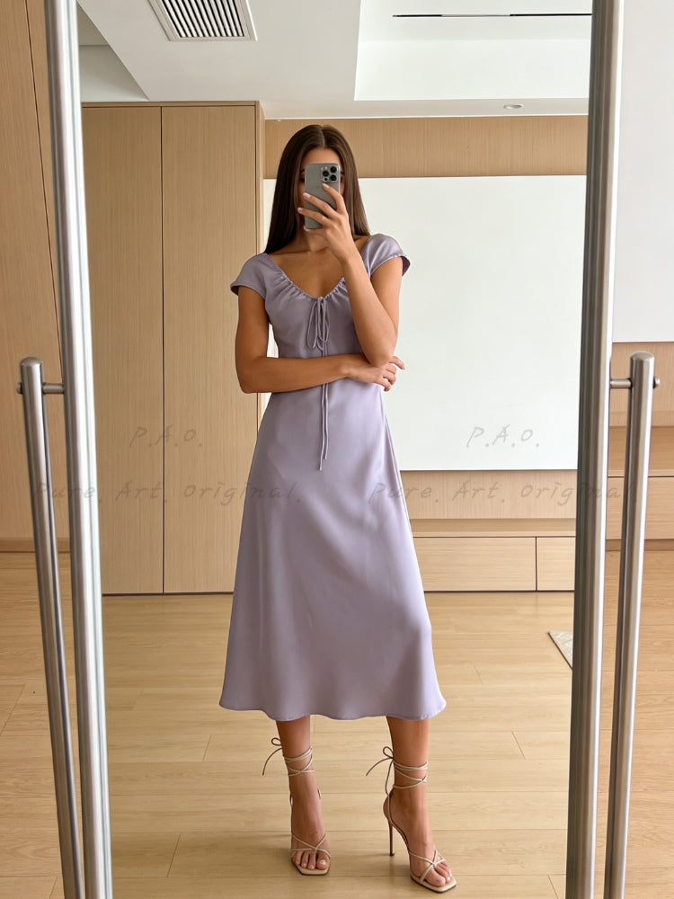 LUMIÈRE SATIN DRESS