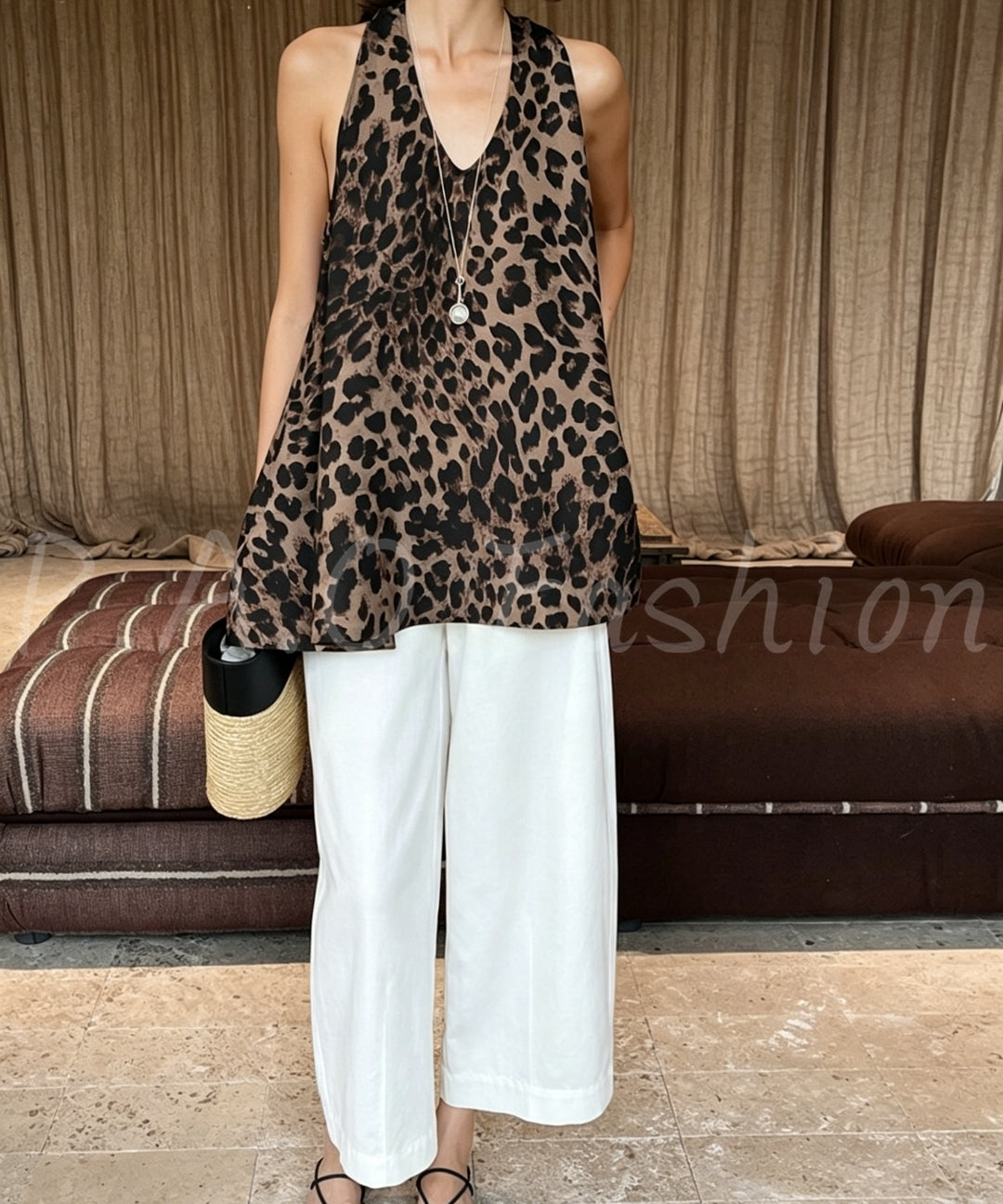Tencel Linen Cropped Wide-Leg Pants[Available Now]