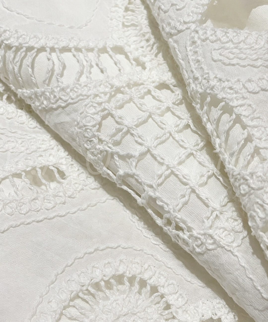 Cotton Eyelet Embroidered High-Waisted Maxi Skirt[Available Now]