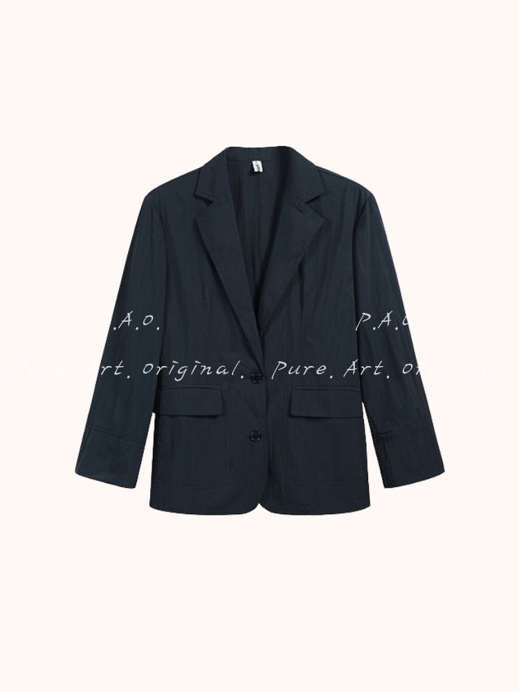 NAVY FLOAT BLAZER