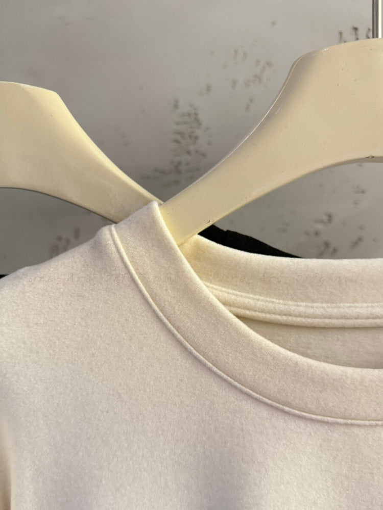 Fleece-Lined Crew Neck Mid-Length Base Layer Top