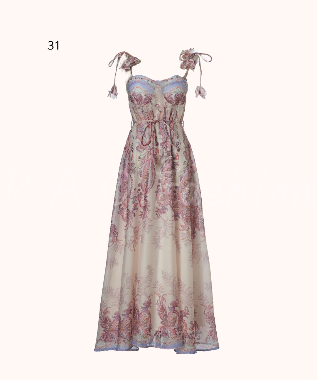 Floral Print Strap Maxi Dress[Available Now]