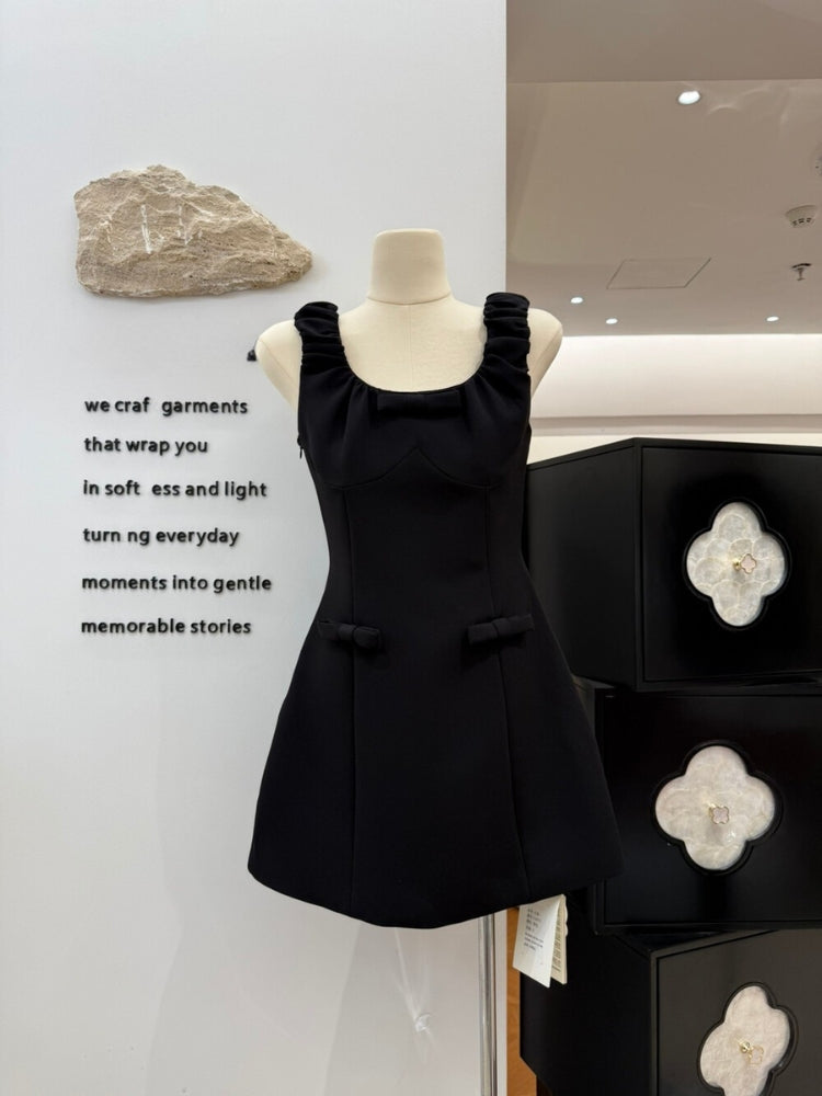 Bow Back Waist Mini Dress