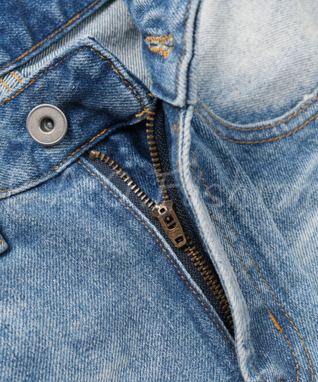 Distressed Vintage Wide-Leg Denim Jeans[Available Now]