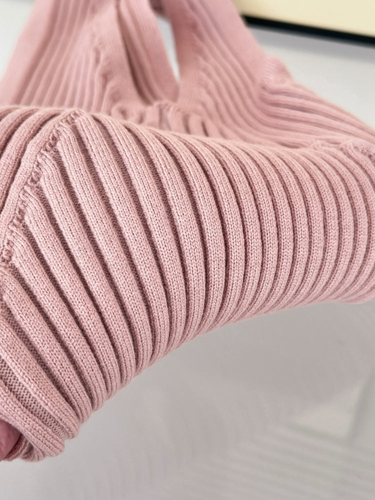 Off-Shoulder Knit Vest