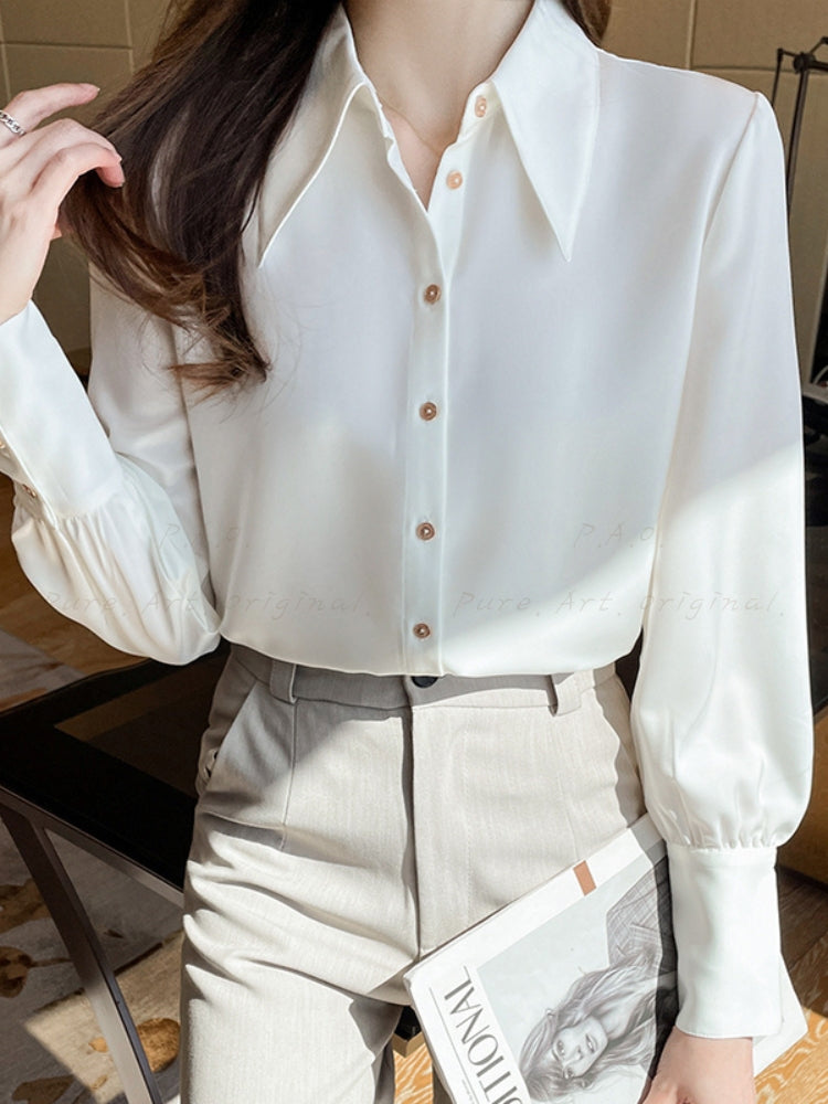 Pointed Collar Professional Shirt