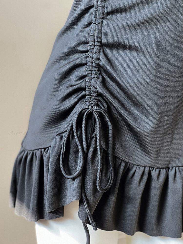 Strapless Bandeau One-Piece Swimsuit