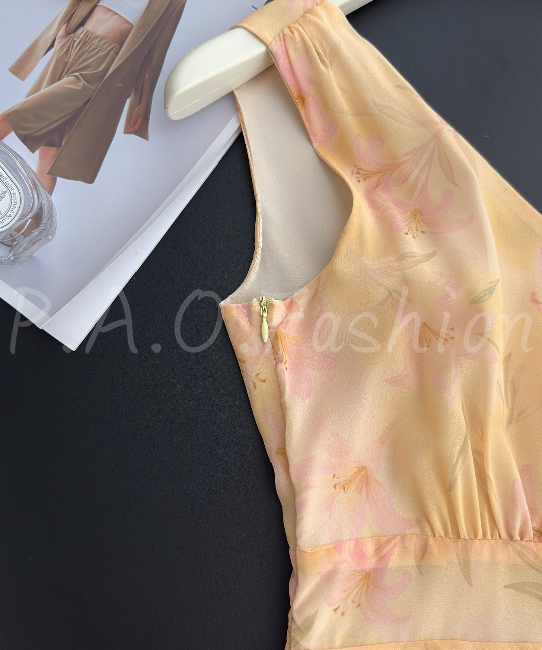 Lily Print Chiffon Tiered Maxi Dress[Available Now]