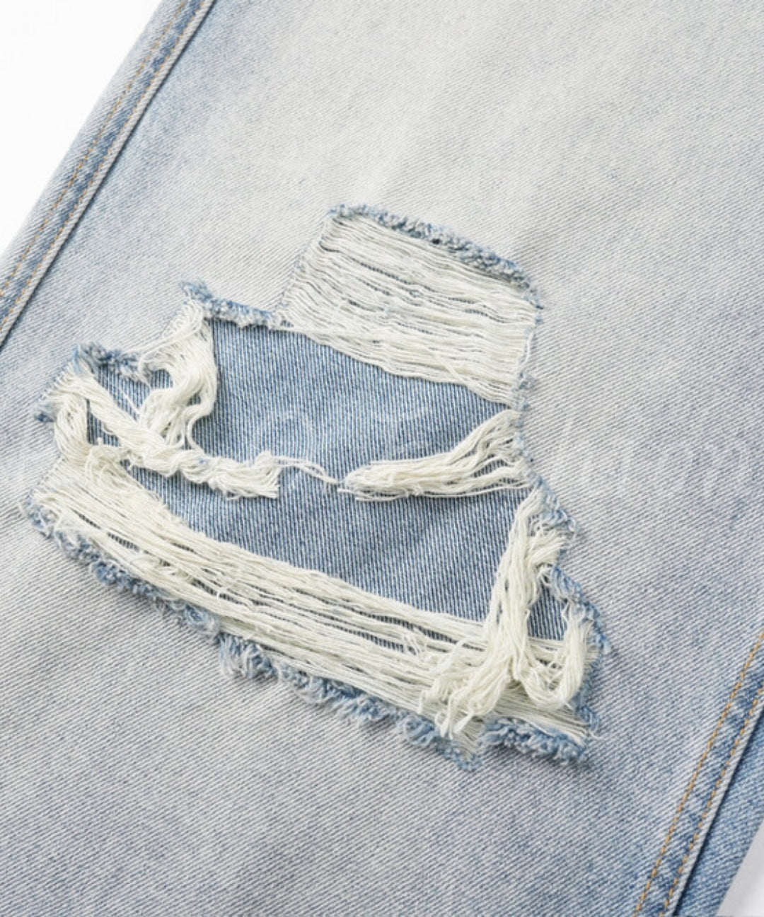 Distressed Vintage Wide-Leg Denim Jeans[Available Now]