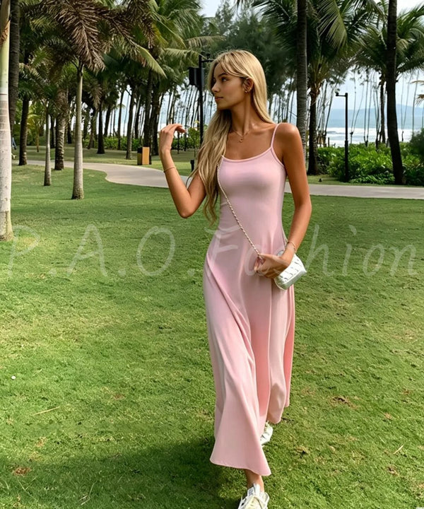 Essential Square Neck Cami Mermaid Maxi Dress