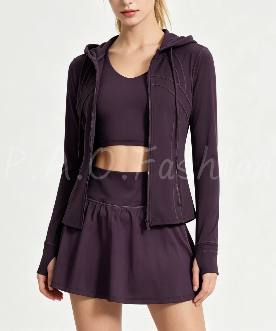 Hooded Tenniscore Active 3-Piece Set[Available Now]