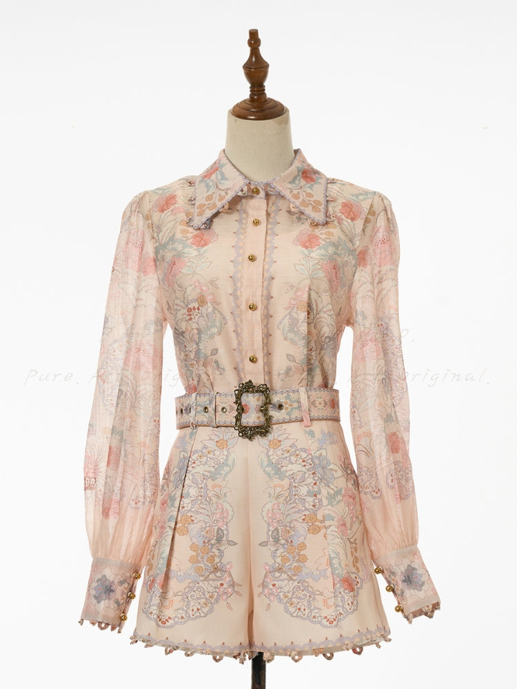 2026 Resort Floral Shirt & Shorts Set