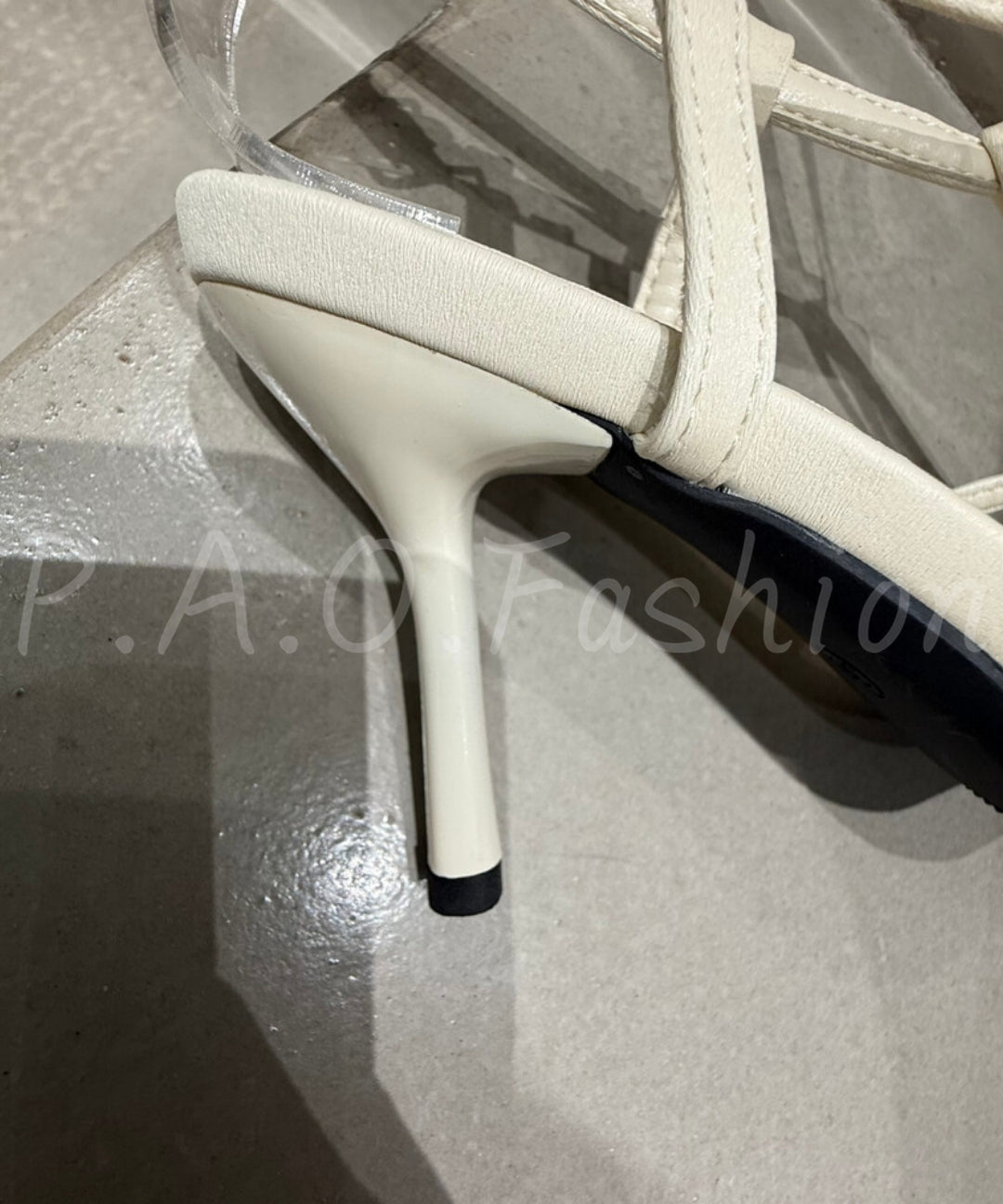 Pointed-Toe Strappy Stiletto Sandals