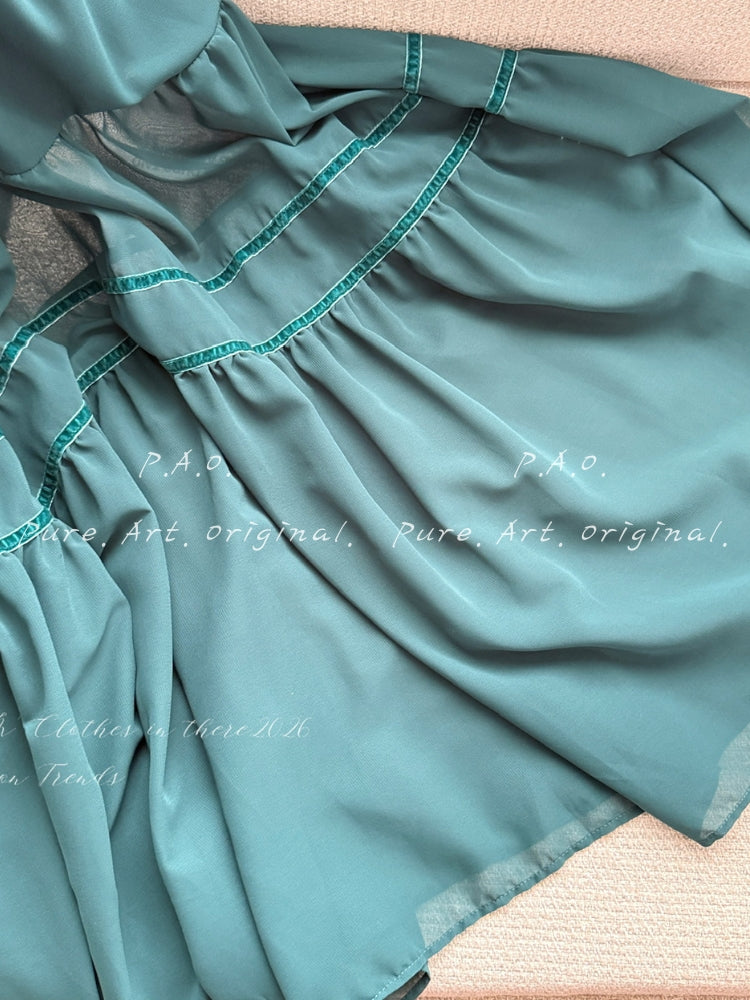 VALENZA STRAPLESS RUFFLE MAXI DRESS