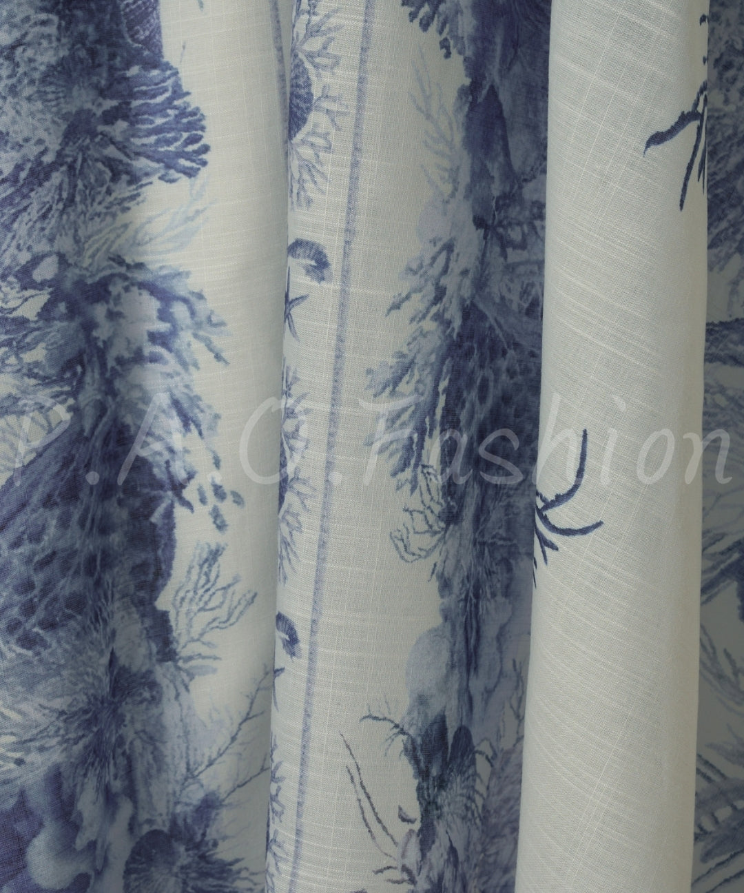 Ocean Print Shirt & A-Line Skirt Set[Available Now]