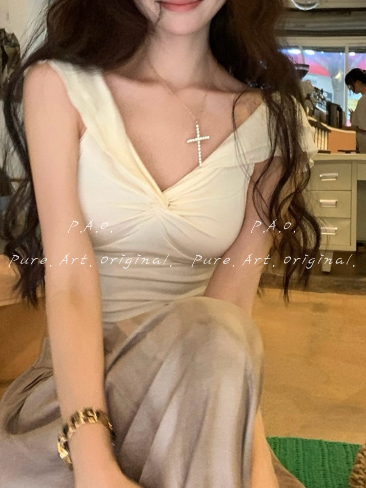 2-Way Off-Shoulder Twist Crop Top